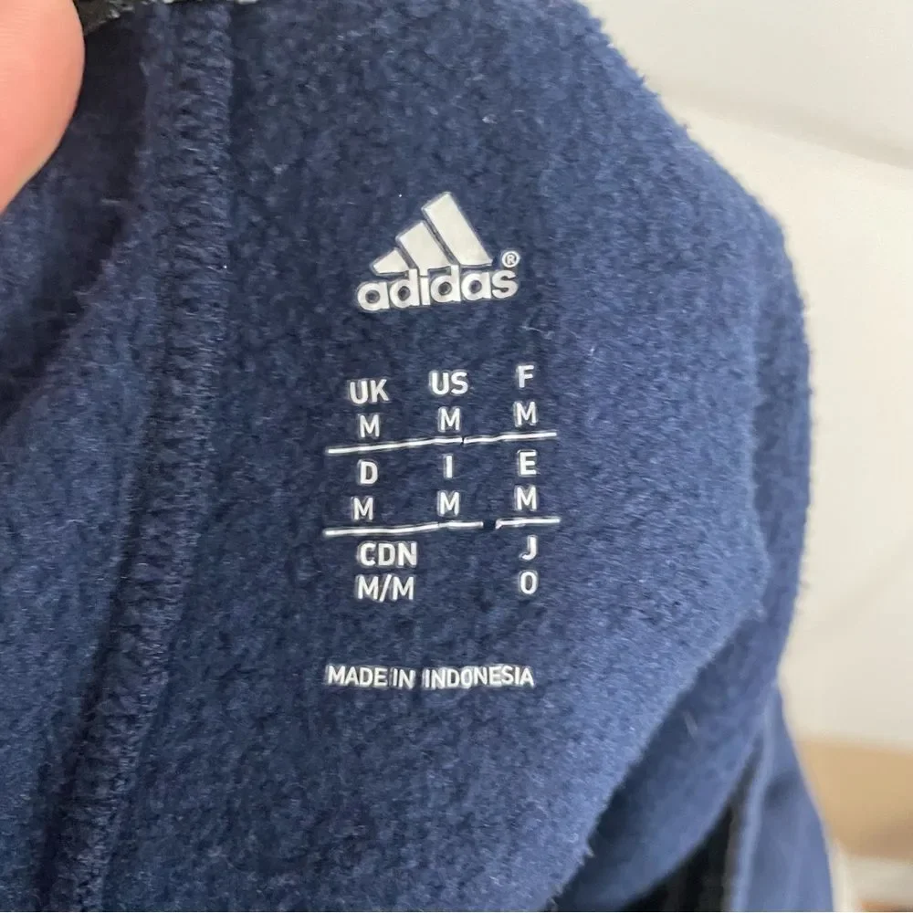 Adidas Blue Straight Leg Athletic Sweatpants